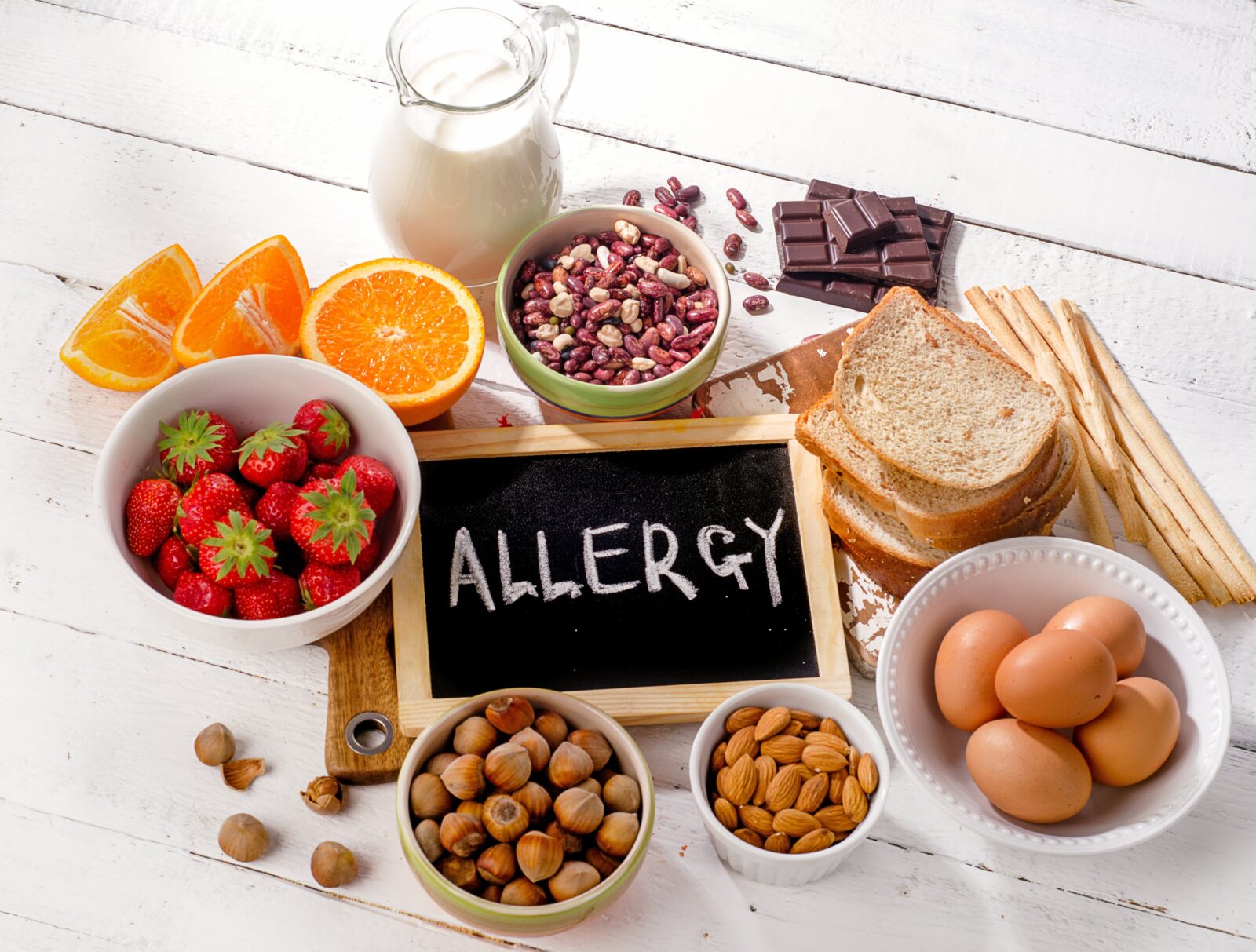 Allergien auf Essen bezogen